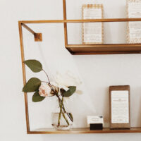 Vintage Gold Shelves